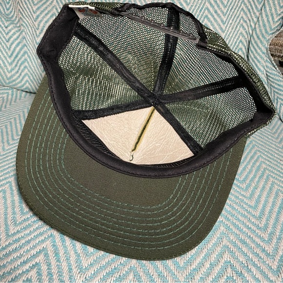 Vintage US Border Patrol Trucker Cap Mesh Green Patch Made in USA SnapBack Retro - Picture 8 of 11